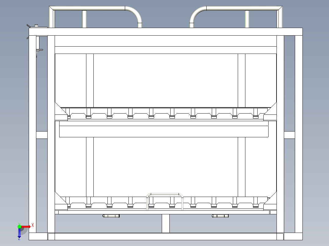 A5散热器小风扇物流器具俯视图
