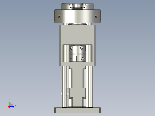 旋转定位机构左视缩略图