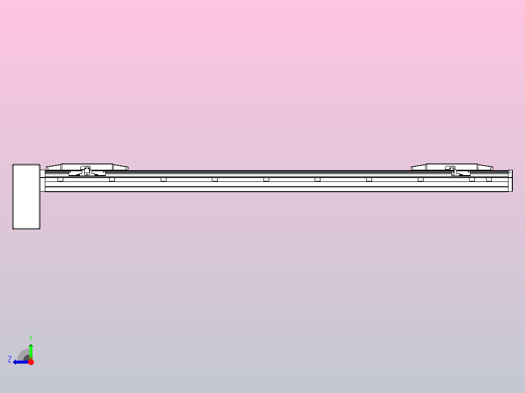 皮带直线轴双滑块型TPA-GCBS-150-P80-L400-RP-M75-N3右视图