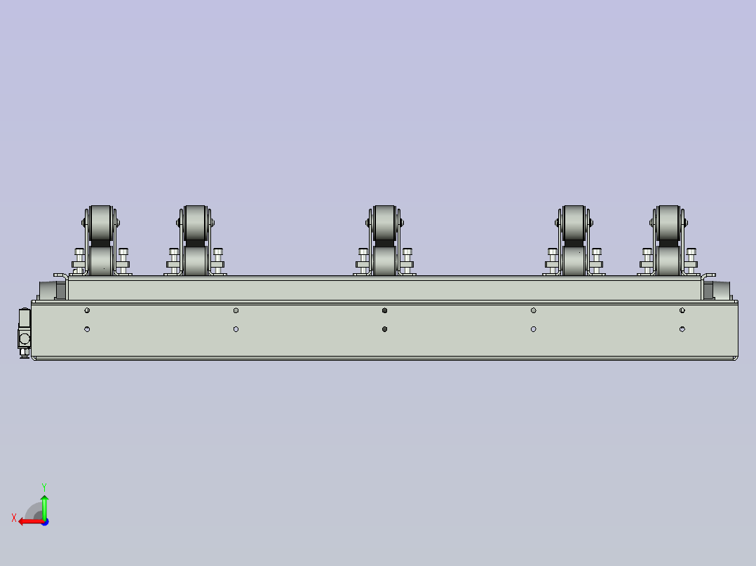 顶升移载机后视图