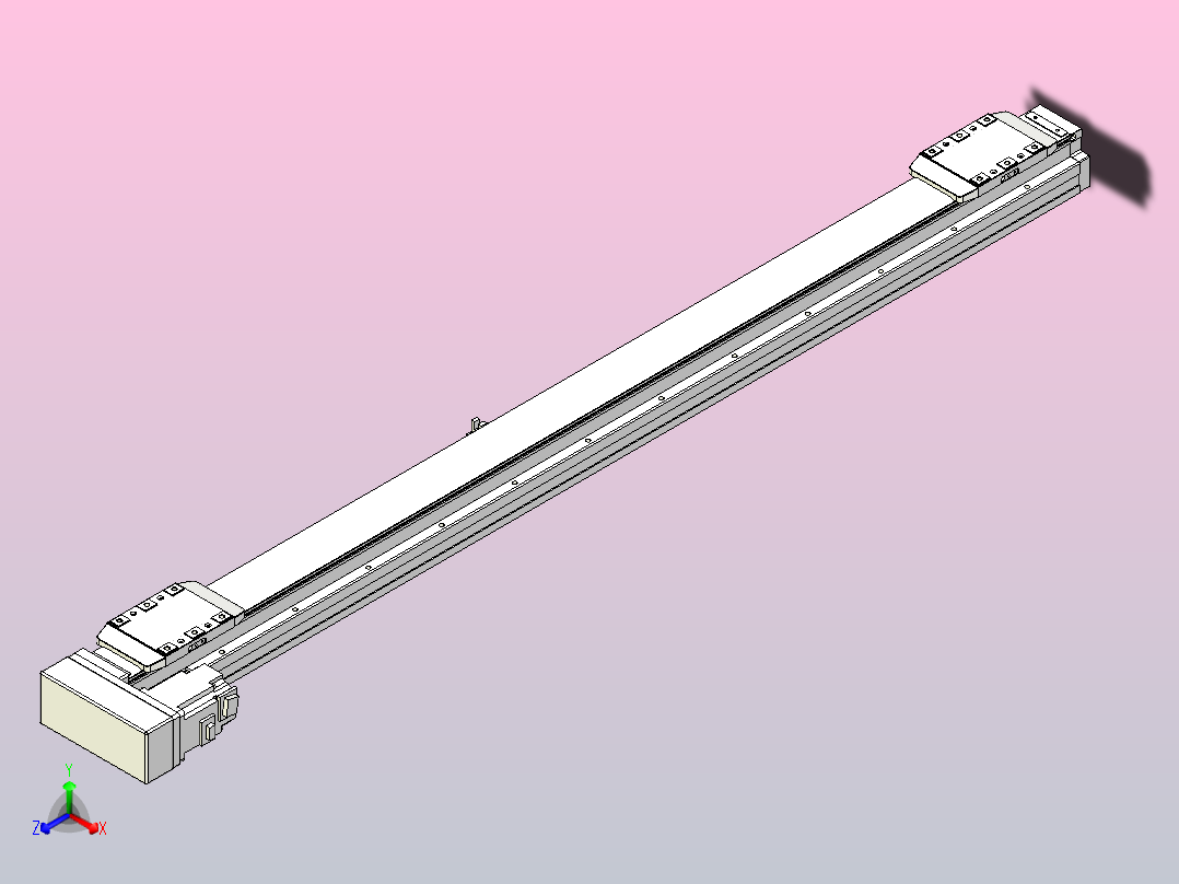 滚珠丝杠线性轴TPA-GCRS-80-1610C-L450-ML-M20-N3主视图