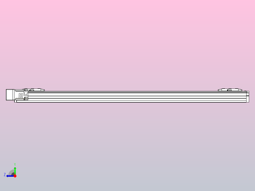 滚珠丝杠线性轴TPA-GCRS-80-1610C-L450-ML-M20-N3右视图