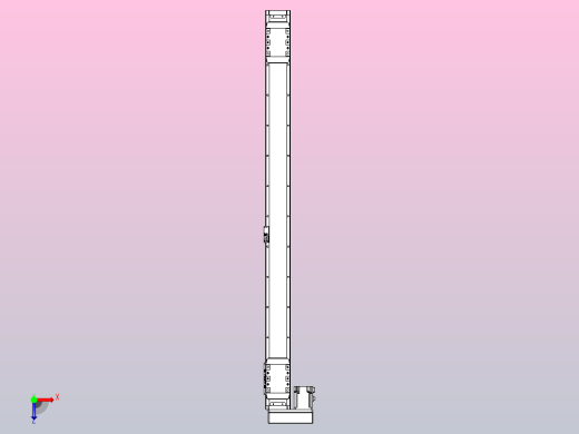 滚珠丝杠线性轴TPA-GCRS-80-1610C-L450-ML-M20-N3俯视缩略图