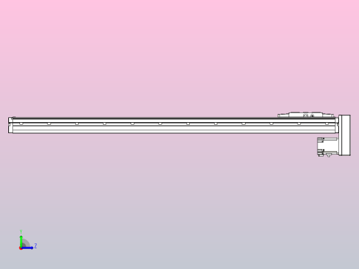 滚珠丝杠直线轴内置导轨TPA-GCR-120-1610C-L950-MP-M40-N3左视缩略图
