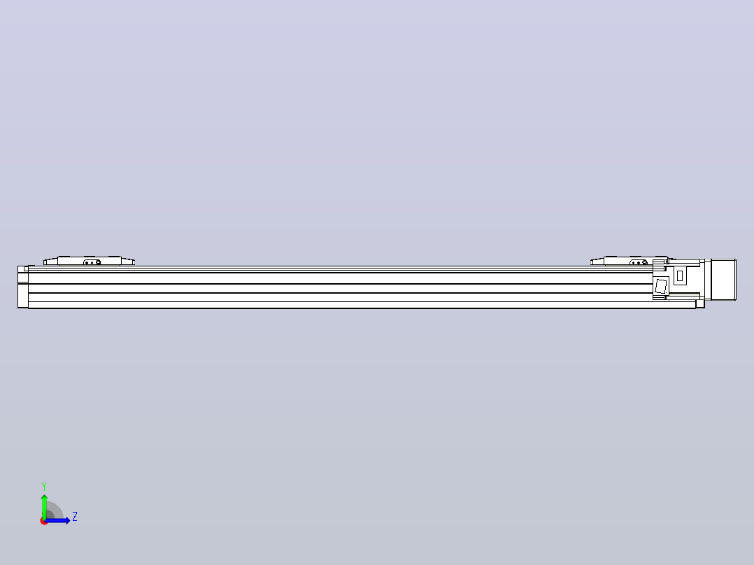 滚珠丝杠线性轴TPA-GCRS-80-1610C-L300-MR-M20-N3左视图