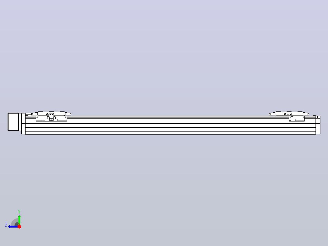 滚珠丝杠线性轴TPA-GCRS-80-1610C-L300-MR-M20-N3右视图