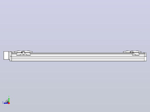 滚珠丝杠线性轴TPA-GCRS-80-1610C-L300-MR-M20-N3右视缩略图