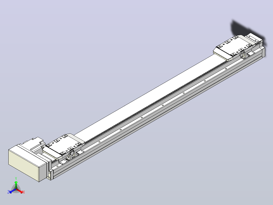 滚珠丝杠线性轴TPA-GCRS-80-1610C-L300-MR-M20-N3正等轴测图
