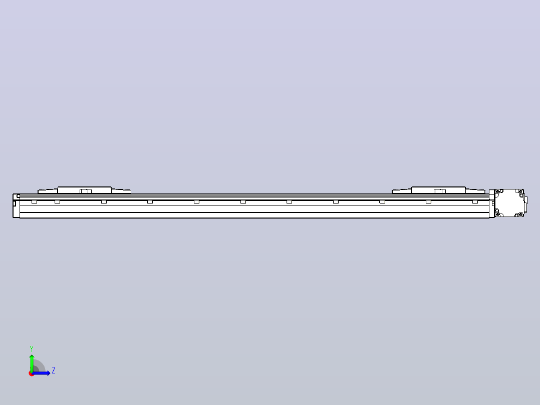 皮带直线轴双滑块型TPA-GCBS-120-P70-L275-DR-M20-N3左视图