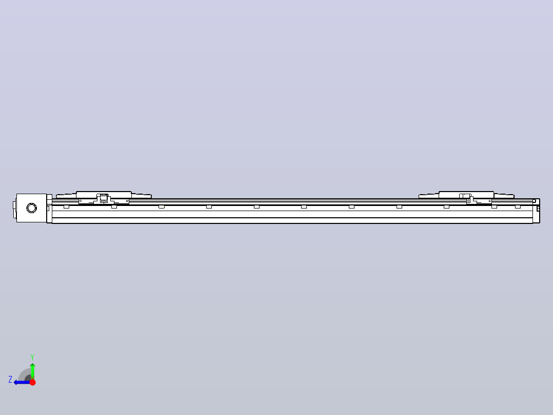 皮带直线轴双滑块型TPA-GCBS-120-P70-L275-DR-M20-N3右视图