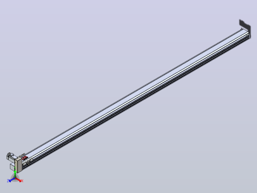 皮带直线轴半封闭可选导轨TPA-HNB-120D-110-L2950-RU-C-P40-N3正等轴测缩略图