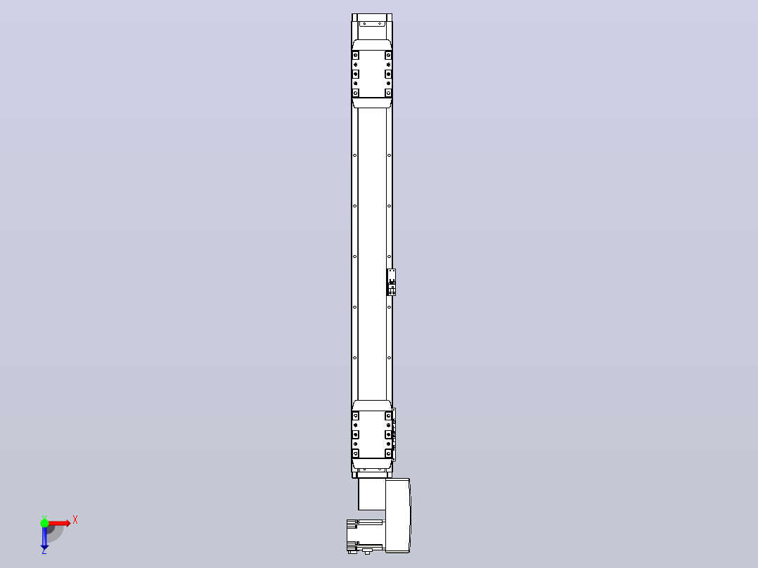 皮带直线轴双滑块型TPA-GCBS-80-P60-L275-QR-M20-N3俯视图