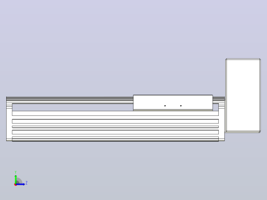 皮带直线轴半封闭可选导轨TPA-HNB-202D-140-L200-LU-C-P75-N3左视缩略图