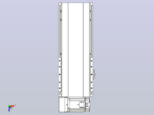 皮带直线轴半封闭可选导轨TPA-HNB-202D-140-L200-LU-C-P75-N3俯视缩略图