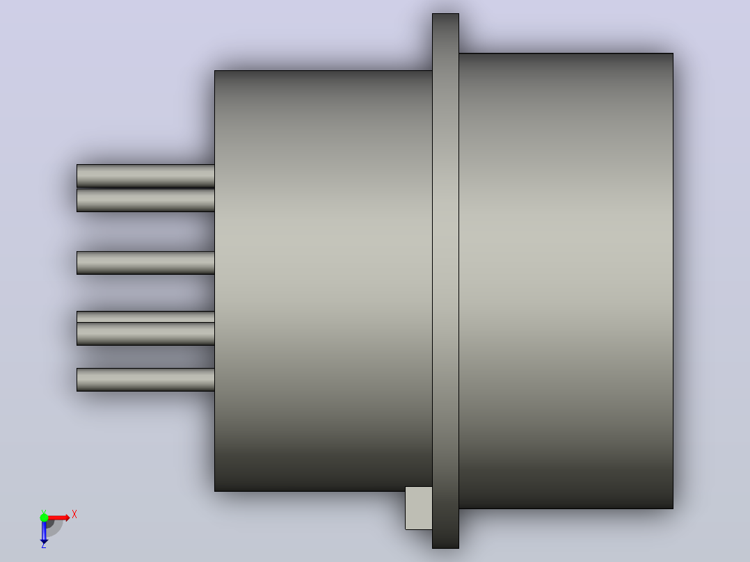 Hirose连接器HRS插座HR10A-10R-12PB俯视图