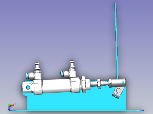 气动开关门气动风门320×160俯视缩略图