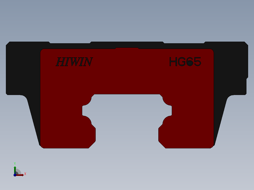滑块HGW65HA（HIWIN）前视图