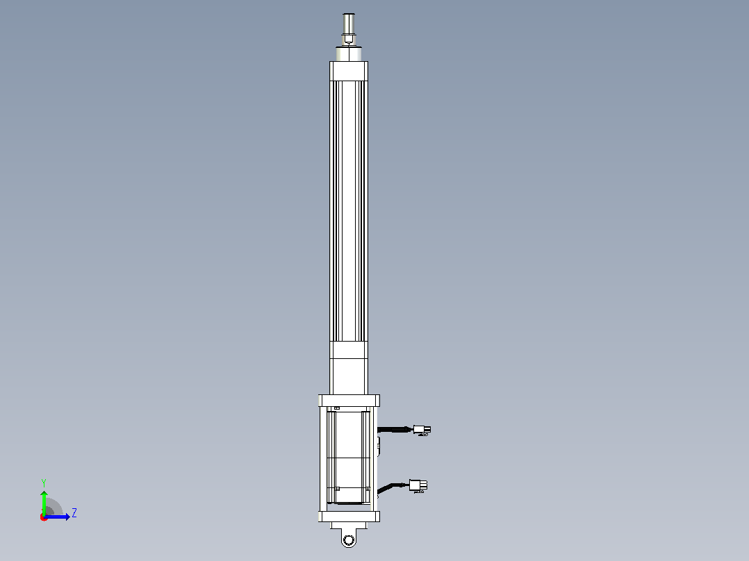 轻载电动缸TPA-ESR40-1210C-L250-M-CB-W-P40-C3左视图