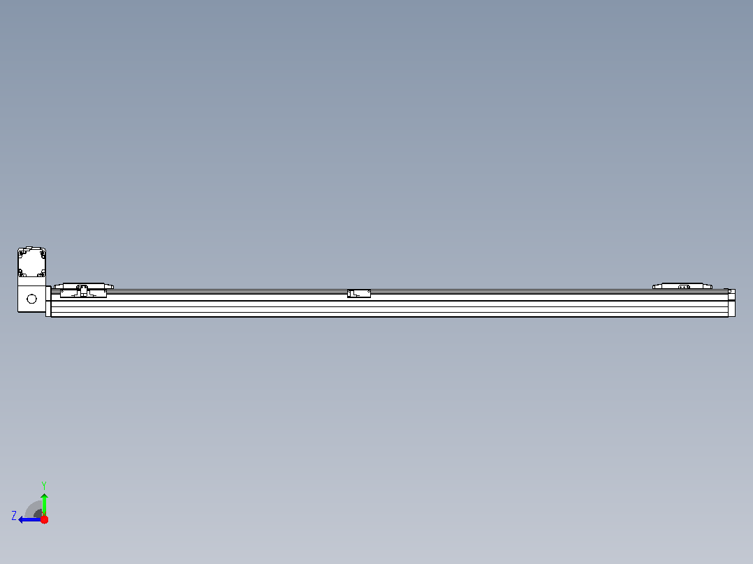 皮带直线轴双滑块型TPA-GCBS-80-P60-L600-LU-M20-N3右视图