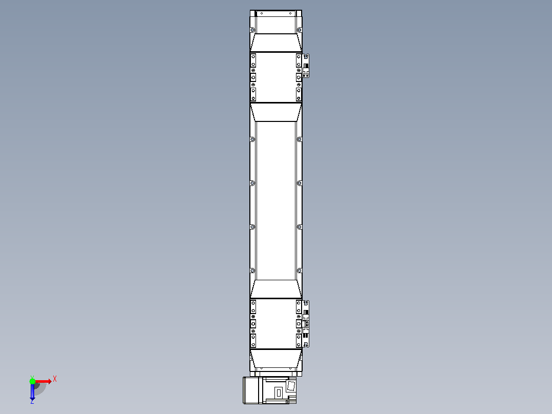 皮带直线轴双滑块型TPA-GCBS-120-P70-L175-LU-M20-N3俯视图