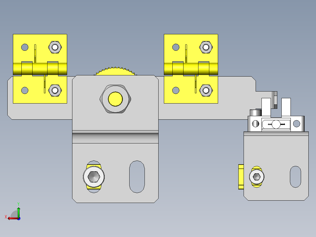 维护部分的固定确认机构后视图