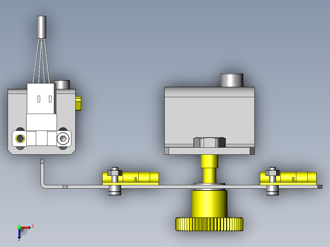 维护部分的固定确认机构俯视图
