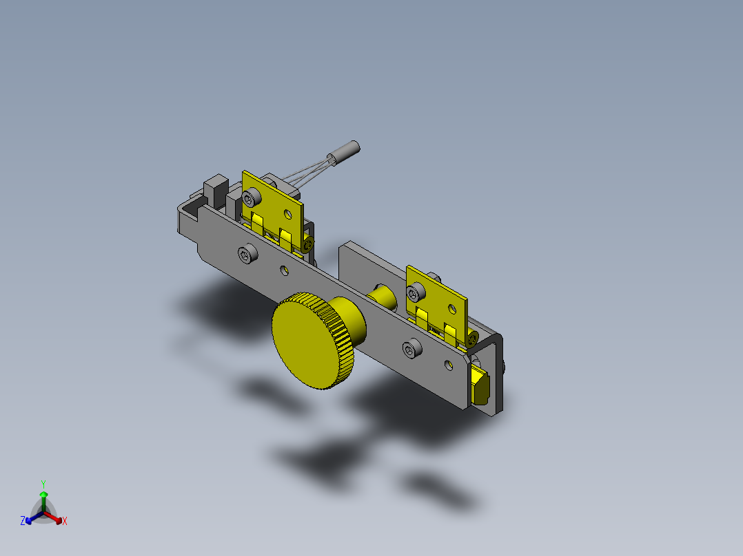 维护部分的固定确认机构正等轴测图
