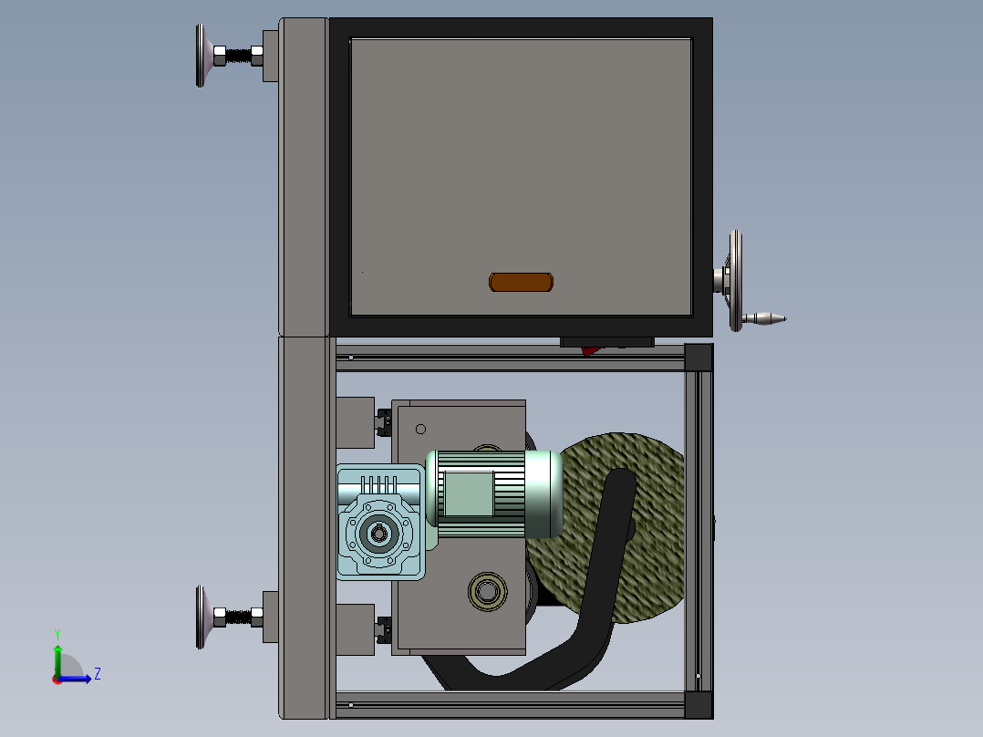 自动纠偏结构sw16可编辑左视图