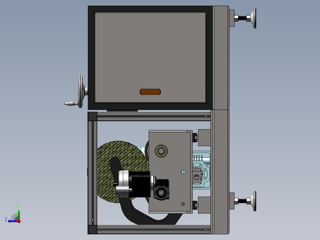 自动纠偏结构sw16可编辑右视图