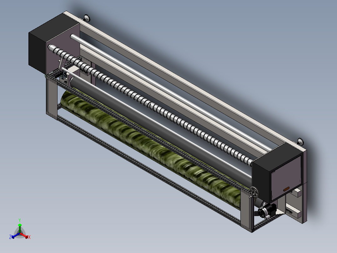 自动纠偏结构sw16可编辑正等轴测图