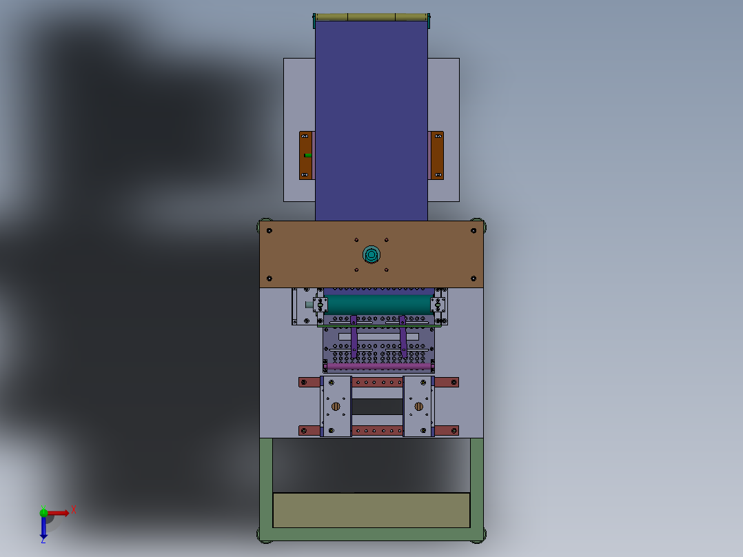 杰优切片机俯视图