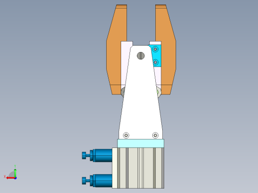 气动机械手设计图137561后视缩略图