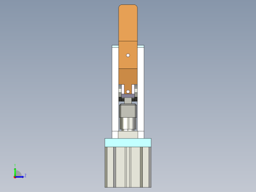 气动机械手设计图137561左视缩略图