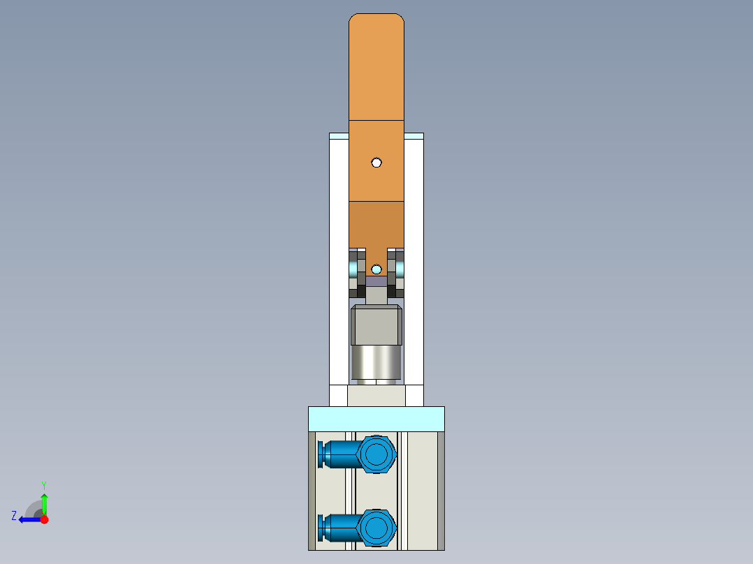 气动机械手设计图137561右视图