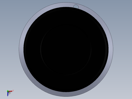 solidworks 热风炉煤气燃烧器3D模型俯视缩略图