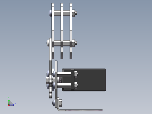 1.4种爪子三维图纸左视缩略图