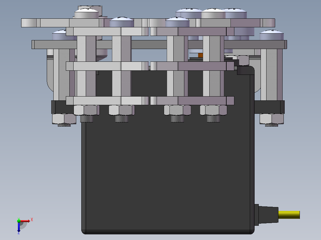 1.4种爪子三维图纸俯视图