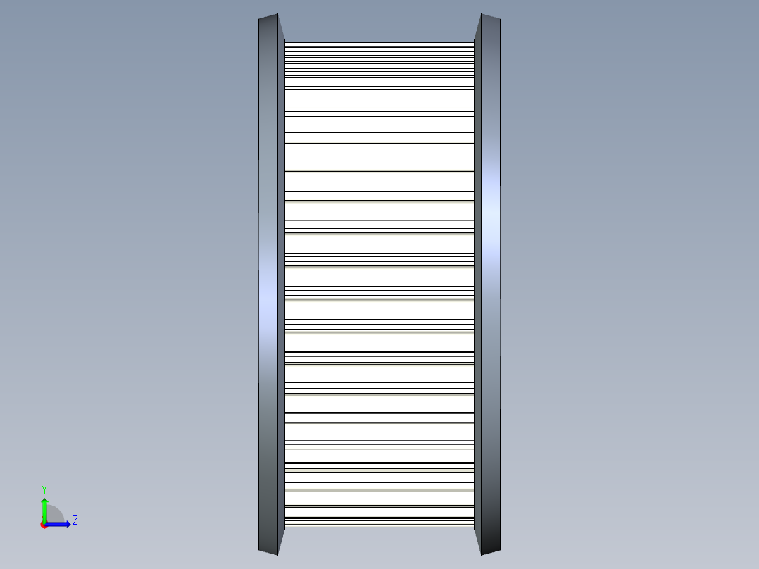 同步轮3D模型左视图