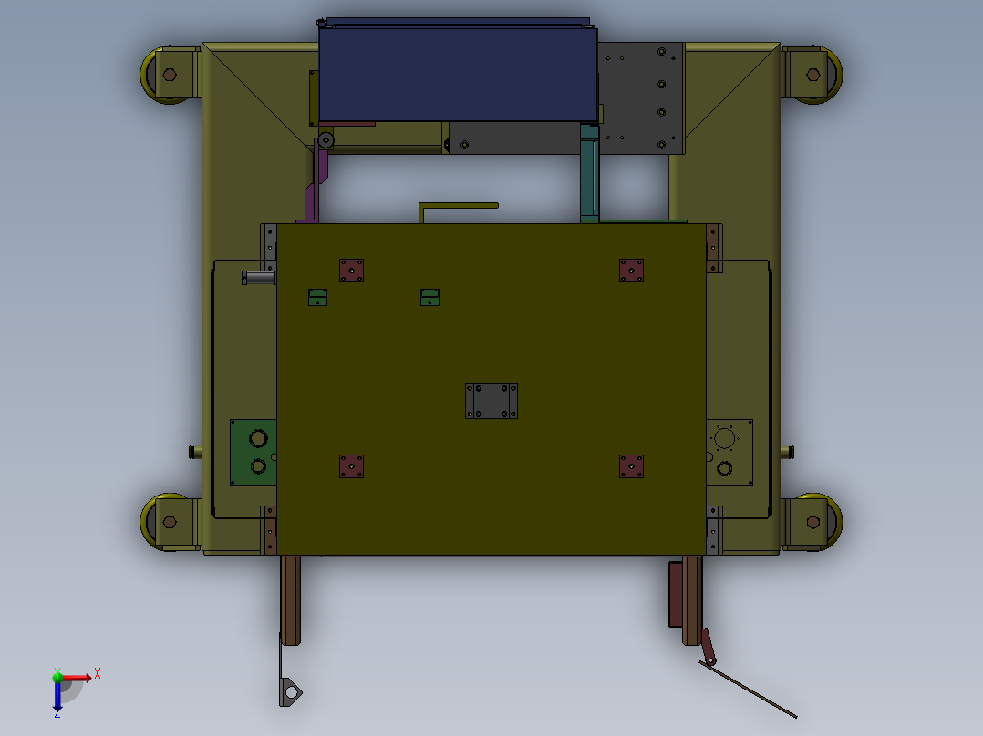 大型定子组装机俯视图