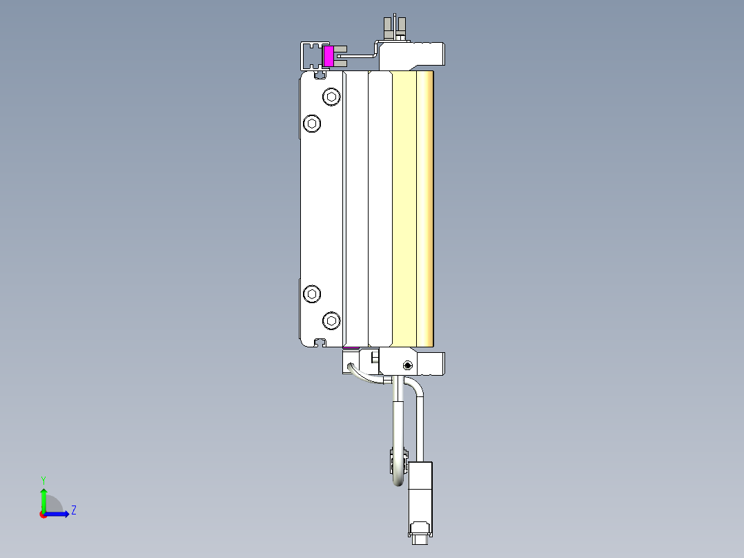 威洛博VL系列3d模型模组2VL17E2Y-S1350左视图