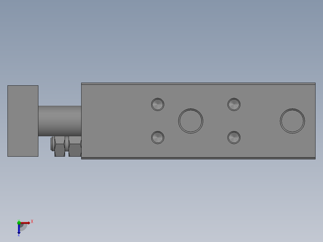 气缸TR25X20S俯视图