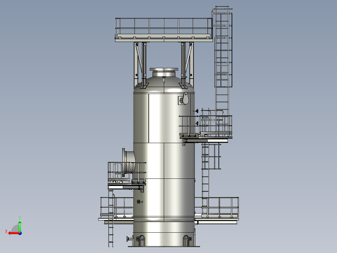 石油天然气分离器设备4后视图