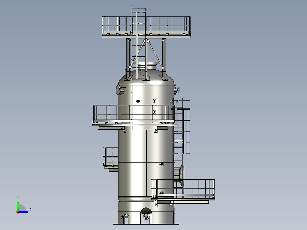 石油天然气分离器设备4左视图