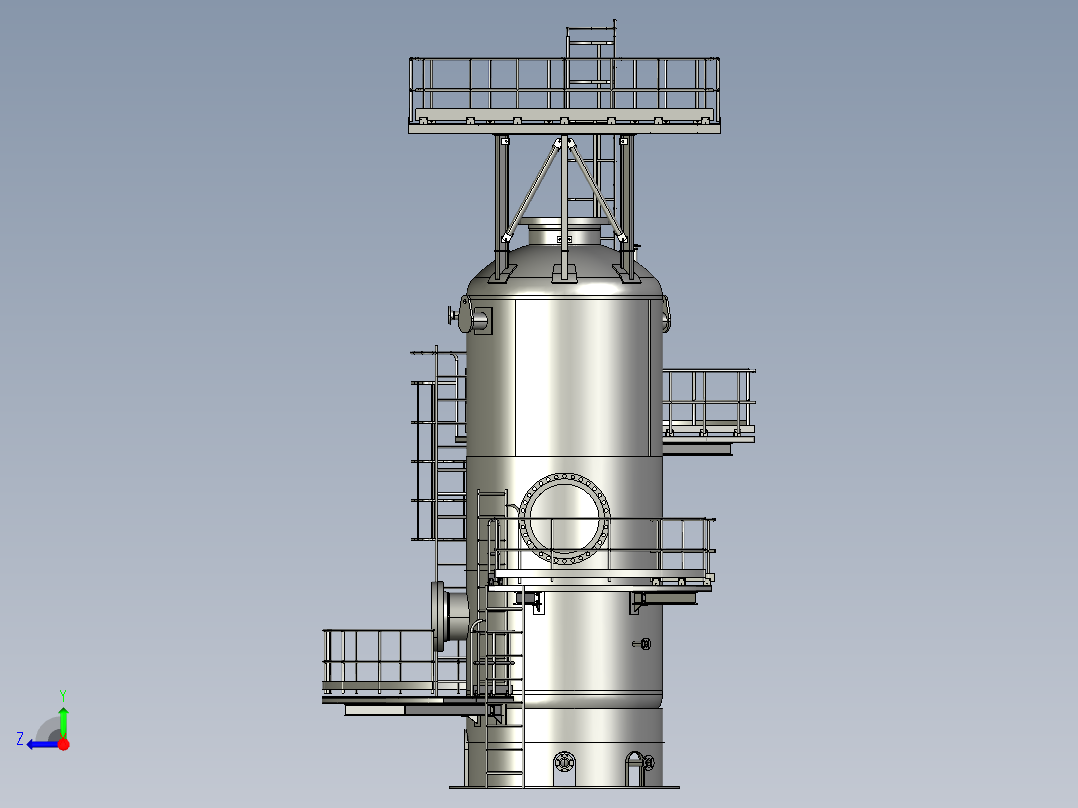石油天然气分离器设备4右视图