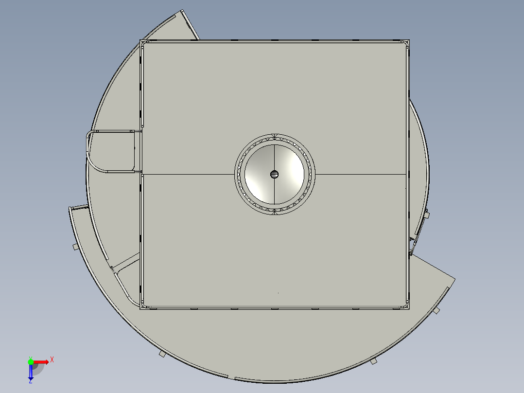 石油天然气分离器设备4俯视图