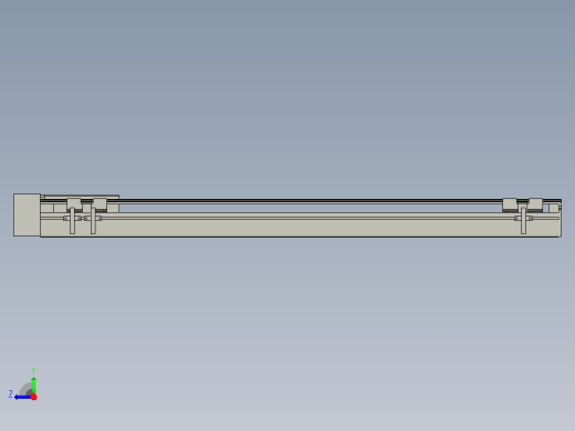 直线模组LHA6-S650-R-200W(16丝杆)设计图纸右视缩略图