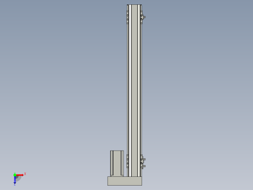 直线模组LHA6-S650-R-200W(16丝杆)设计图纸俯视缩略图