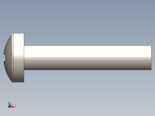 螺丝 M2.5 十字盘头-M2.5 x 13 Screw head.SLDPRT前视缩略图