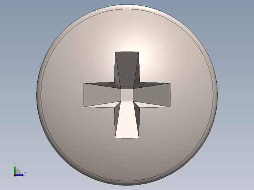 螺丝 M2.5 十字盘头-M2.5 x 13 Screw head.SLDPRT左视缩略图