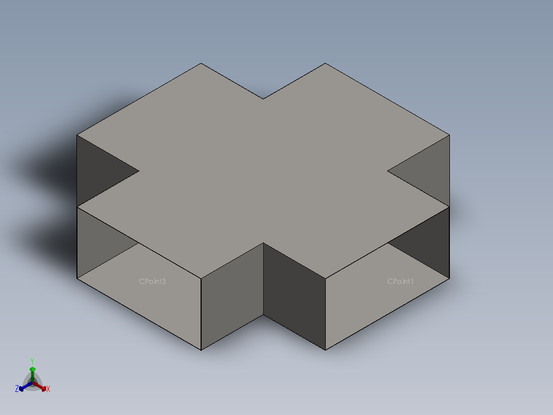 hvac cross正等轴测图